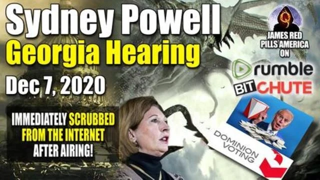 They Removed This Video Seconds After It Aired! Sidney Powells Kraken vs Deep State Georgia Judge