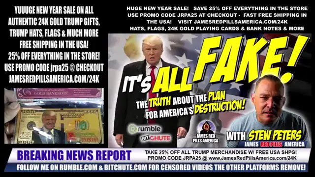 IT'S ALL FAKE! The TRUTH About The Plan For The DESTRUCTION of America - SCALDING Stew Peters Rant!